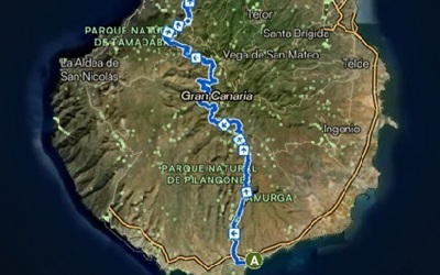 iles canaries (traversée de l'île)