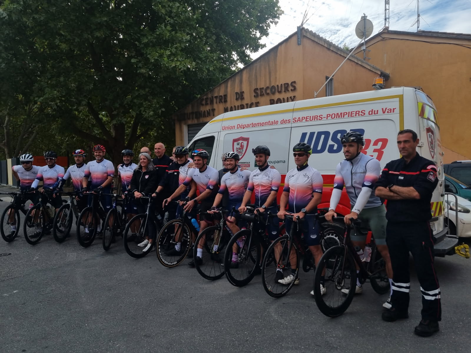 Défi-vélo des sapeurs-pompiers Varois Cotignac- Le Mans 2025